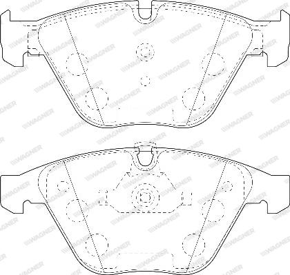 Wagner WBP23313A - Kit de plaquettes de frein, frein à disque cwaw.fr