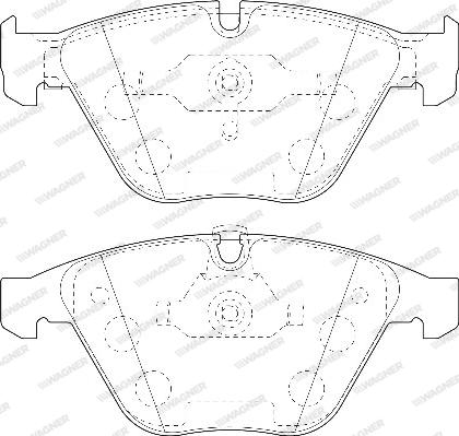 Wagner WBP23312A - Kit de plaquettes de frein, frein à disque cwaw.fr