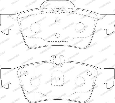 Wagner WBP23334A - Kit de plaquettes de frein, frein à disque cwaw.fr