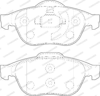 Wagner WBP23245A - Kit de plaquettes de frein, frein à disque cwaw.fr