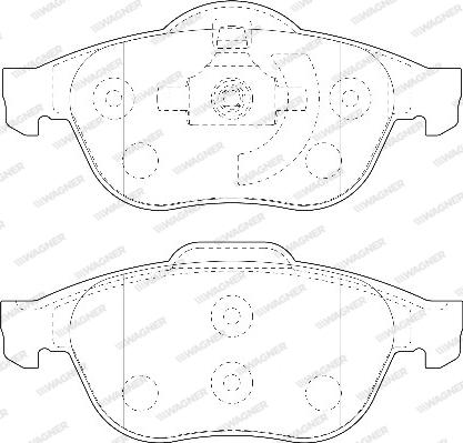 Wagner WBP23245B - Kit de plaquettes de frein, frein à disque cwaw.fr