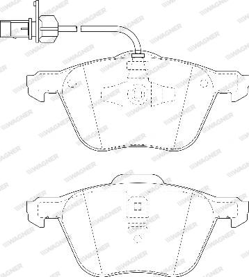 Wagner WBP23269B - Kit de plaquettes de frein, frein à disque cwaw.fr