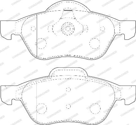 Wagner WBP23215A - Kit de plaquettes de frein, frein à disque cwaw.fr