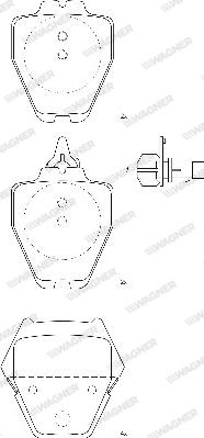 Wagner WBP23280A - Kit de plaquettes de frein, frein à disque cwaw.fr