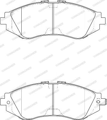 Wagner WBP23234A - Kit de plaquettes de frein, frein à disque cwaw.fr