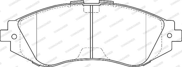 Wagner WBP23234B - Kit de plaquettes de frein, frein à disque cwaw.fr