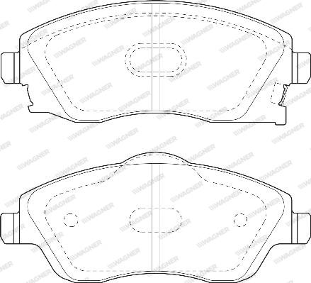 Wagner WBP23225A - Kit de plaquettes de frein, frein à disque cwaw.fr