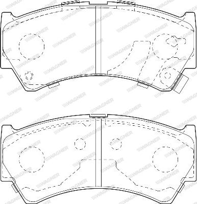 Wagner WBP23795A - Kit de plaquettes de frein, frein à disque cwaw.fr