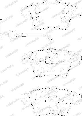 Wagner WBP23746A - Kit de plaquettes de frein, frein à disque cwaw.fr