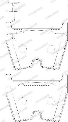 Wagner WBP23751A - Kit de plaquettes de frein, frein à disque cwaw.fr