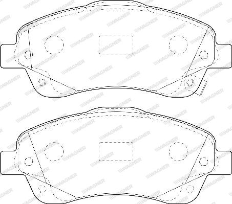 Wagner WBP23768A - Kit de plaquettes de frein, frein à disque cwaw.fr