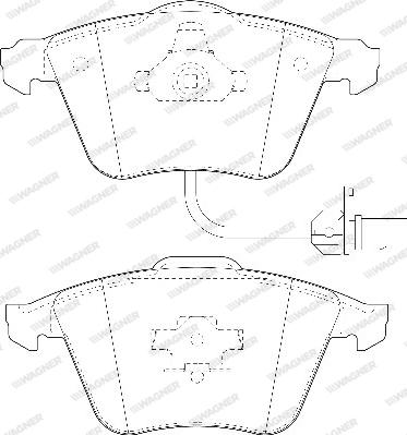Wagner WBP23762A - Kit de plaquettes de frein, frein à disque cwaw.fr