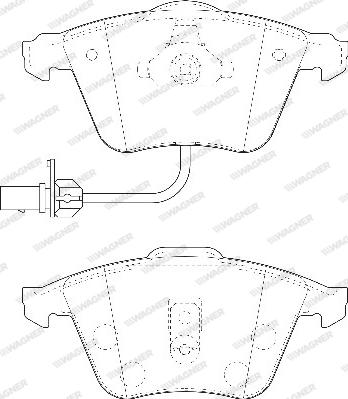 Wagner WBP23762B - Kit de plaquettes de frein, frein à disque cwaw.fr