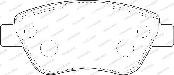 Wagner WBP23705B - Kit de plaquettes de frein, frein à disque cwaw.fr