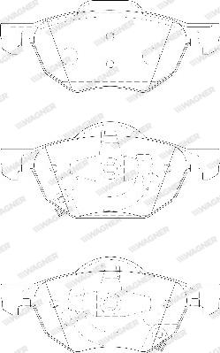 Wagner WBP23719A - Kit de plaquettes de frein, frein à disque cwaw.fr