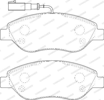 Wagner WBP23711A - Kit de plaquettes de frein, frein à disque cwaw.fr