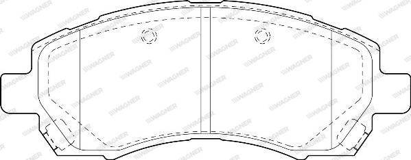 Wagner WBP23780A - Kit de plaquettes de frein, frein à disque cwaw.fr