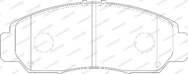 Wagner WBP23729A - Kit de plaquettes de frein, frein à disque cwaw.fr