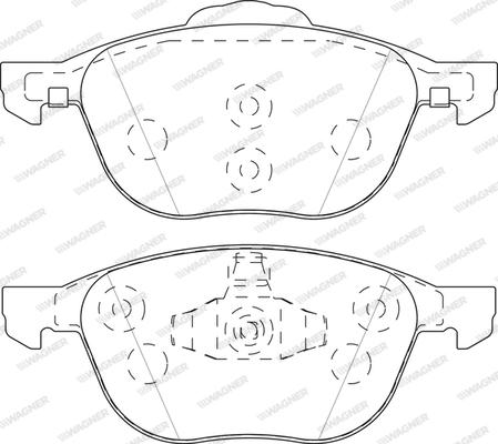 Wagner WBP23723B - Kit de plaquettes de frein, frein à disque cwaw.fr