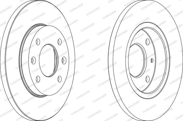 Wagner WGR0995-1 - Disque de frein cwaw.fr
