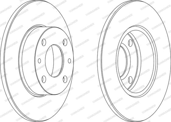 Wagner WGR0083-1 - Disque de frein cwaw.fr