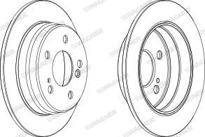 Wagner WGR0122-1 - Disque de frein cwaw.fr