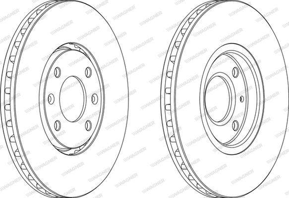 Wagner WGR0841-1 - Disque de frein cwaw.fr
