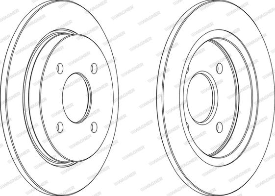 Wagner WGR0281-1 - Disque de frein cwaw.fr