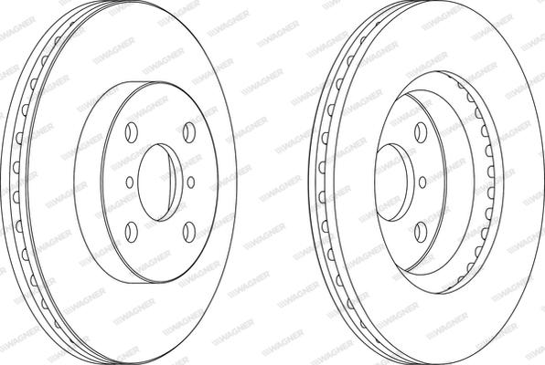 Wagner WGR1587-1 - Disque de frein cwaw.fr