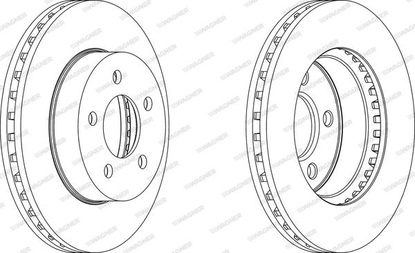Wagner WGR1184-1 - Disque de frein cwaw.fr