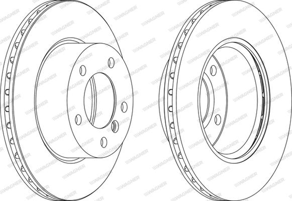 Wagner WGR1228-1 - Disque de frein cwaw.fr