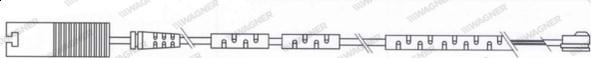 Wagner WWI357 - Contact d'avertissement, usure des plaquettes de frein cwaw.fr