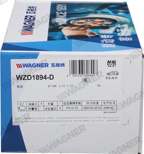 Wagner WZD1894-D - Kit de plaquettes de frein, frein à disque cwaw.fr