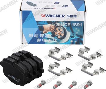 Wagner WZD1850-D - Kit de plaquettes de frein, frein à disque cwaw.fr