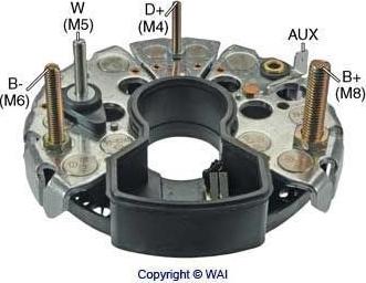 WAI IBR955 - Pont de diodes, alternateur cwaw.fr