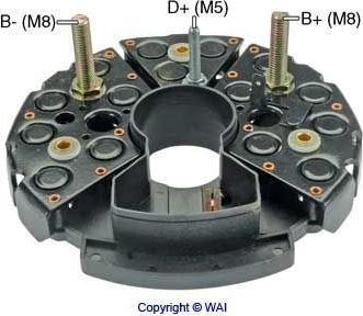 WAI IBR973 - Pont de diodes, alternateur cwaw.fr