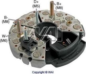 WAI IBR547 - Pont de diodes, alternateur cwaw.fr