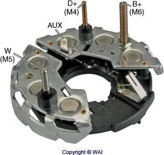 WAI IBR667 - Pont de diodes, alternateur cwaw.fr