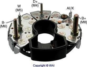 WAI IBR341 - Pont de diodes, alternateur cwaw.fr