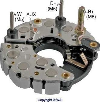 WAI IBR353 - Pont de diodes, alternateur cwaw.fr