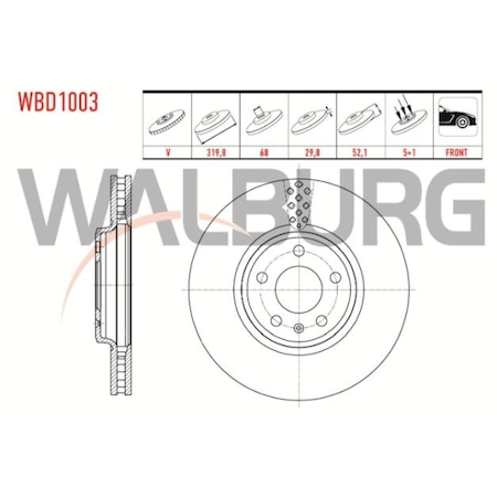 Walburg WBD1003 - Disque de frein cwaw.fr