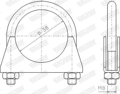 Walker 82305 - Raccord de tuyau, système d'échappement cwaw.fr