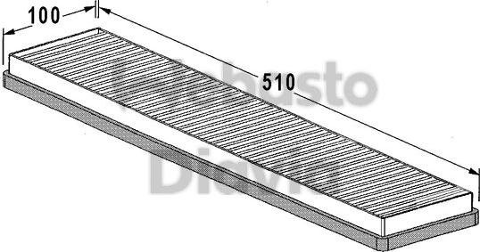 Webasto 82D0325011A - Filtre, air de l'habitacle cwaw.fr