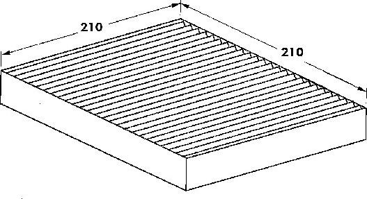 Webasto 82D0325033A - Filtre, air de l'habitacle cwaw.fr