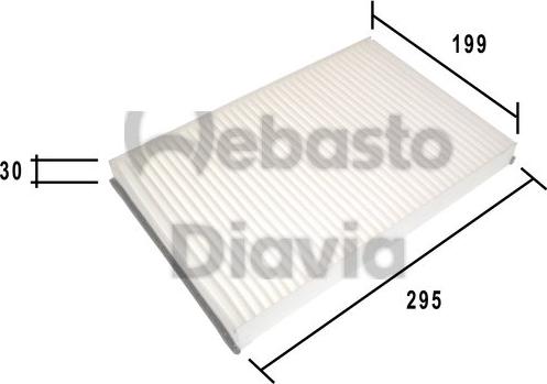 Webasto 82D0325189A - Filtre, air de l'habitacle cwaw.fr