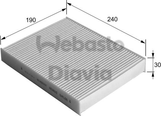 Webasto 82D0325139A - Filtre, air de l'habitacle cwaw.fr