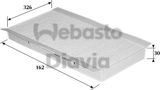 Webasto 82D0325122A - Filtre, air de l'habitacle cwaw.fr