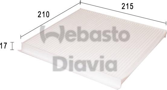 Webasto 82D0325175A - Filtre, air de l'habitacle cwaw.fr