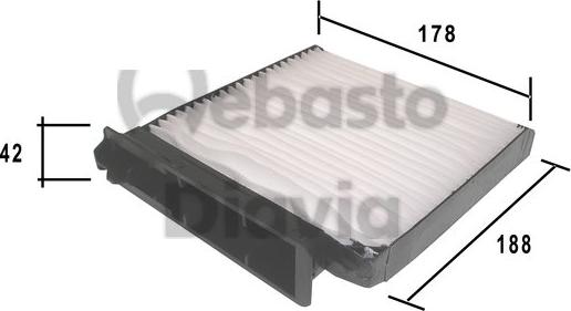 Webasto 82D0325178A - Filtre, air de l'habitacle cwaw.fr