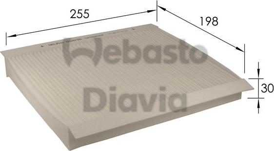 Webasto 82D0325204A - Filtre, air de l'habitacle cwaw.fr